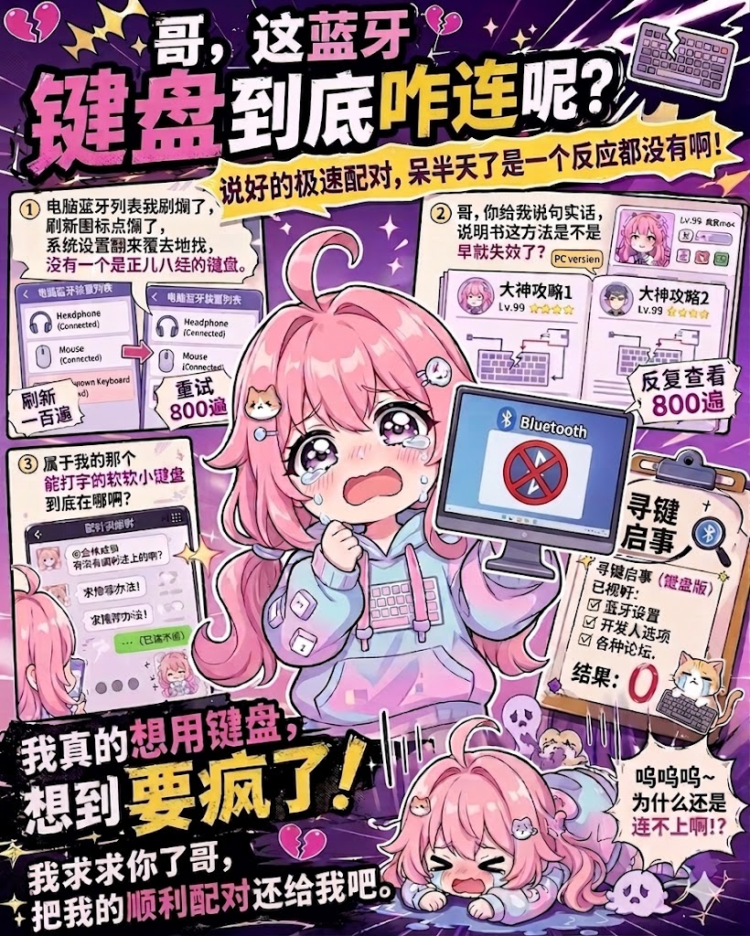 蓝牙键盘配对封面图